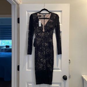 Bebe black lace dress